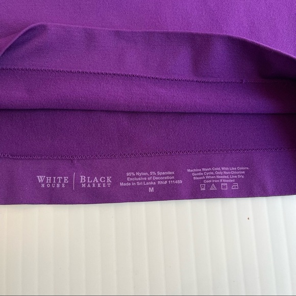 WHBM Purple Cardigan (L) Tank (M) Set Ruffle Detail Snap Button Business Casual - Picture 5 of 8